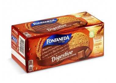 Galleta fontaneda digestive chocolate con leche fibra caja de 300 gr