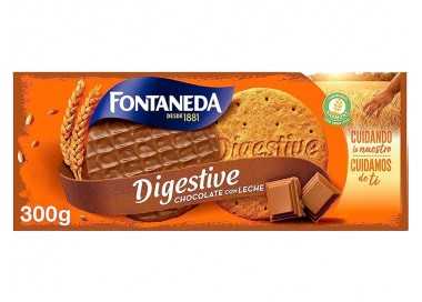 Galleta fontaneda digestive chocolate con leche fibra caja de 300 gr