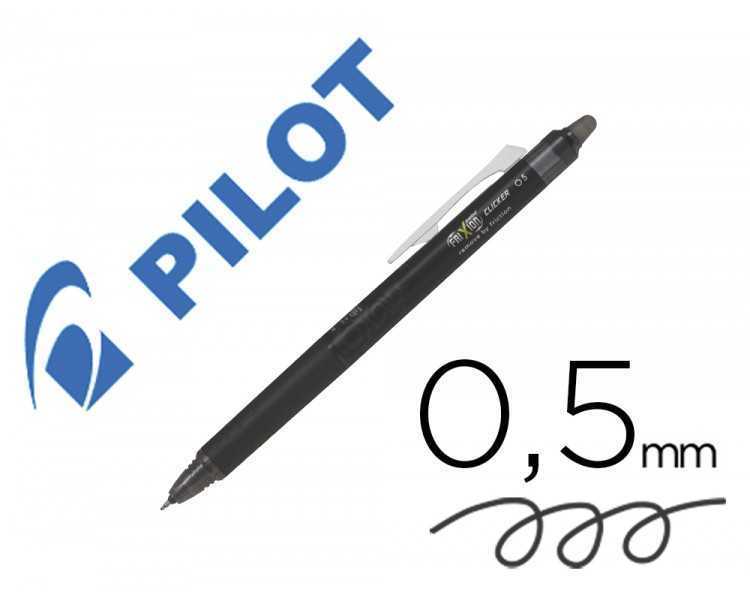Boligrafo pilot frixion point clicker borrable 0,5 mm negro