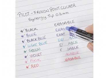 Boligrafo pilot frixion point clicker borrable 0,5 mm negro