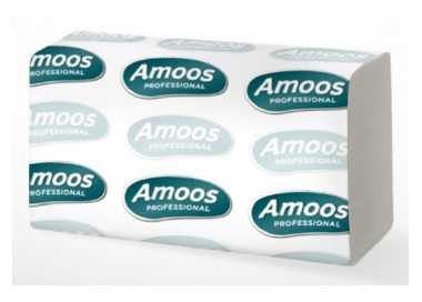 Toalla secamanos amoos industrial 2 capas 32g/m2 21x22 cm caja de 20 paquetes de 142 unidades