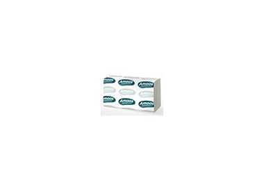 Toalla secamanos amoos industrial 2 capas 32g/m2 21x22 cm caja de 20 paquetes de 142 unidades