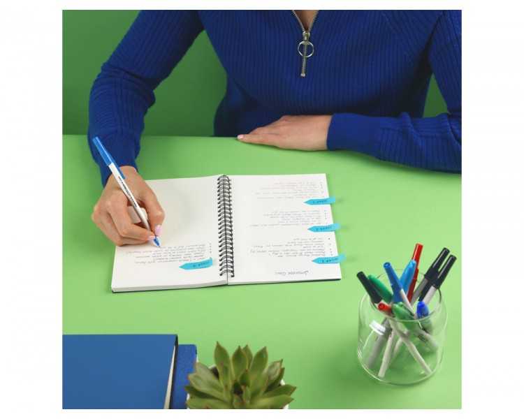 Boligrafo paper mate kilometrico punta 1 mm plastico reciclado 80% color negro