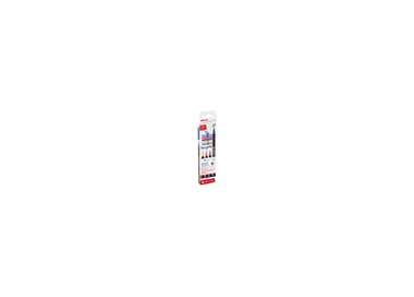 Rotulador edding punta pincel 1340 purpurina caja de 4 unidades colores surtidos