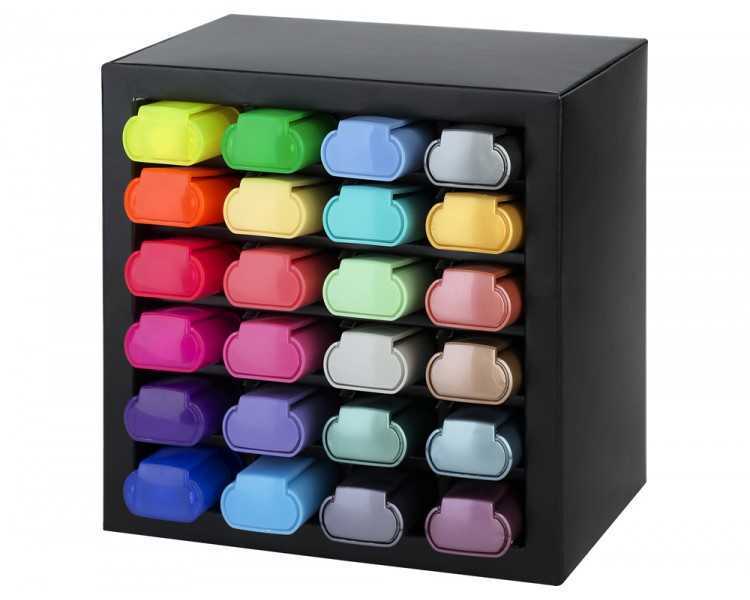 Rotulador faber fluorescente textliner 46 set escritorio de 24 unidades colores surtidos