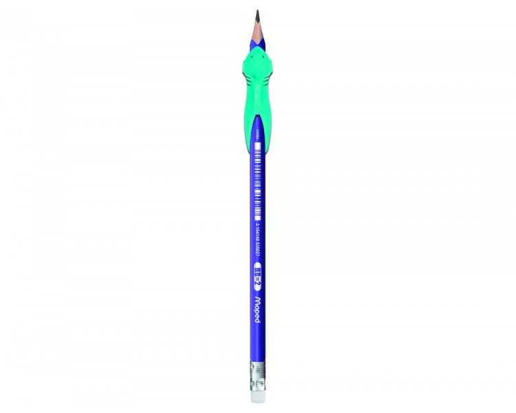 Lapices de grafito maped hb con goma borrar + adaptador ergonomico cubilete de 22 unidades