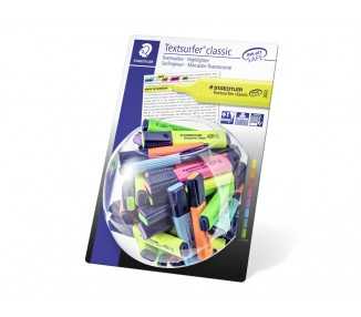 Rotulador staedtler textsurfer classic 364 fluorescente neon expositor de 100 unidades colores