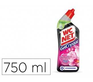 Limpiador de inodoros wc net gel crystal aroma fresco botella de 750 ml