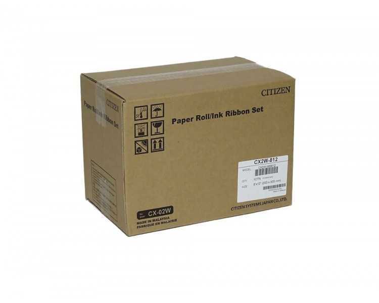 Papel sublimacion citizen 20x25 cm / 20x30 cm 220 impresiones por rollo para impresora cx-02w
