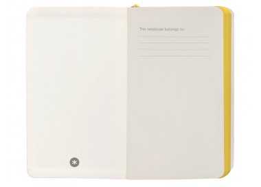Cuaderno con gomilla antartik notes tapa blanda a6 hojas lisas morado y amarillo 100 hojas 80 gr fsc