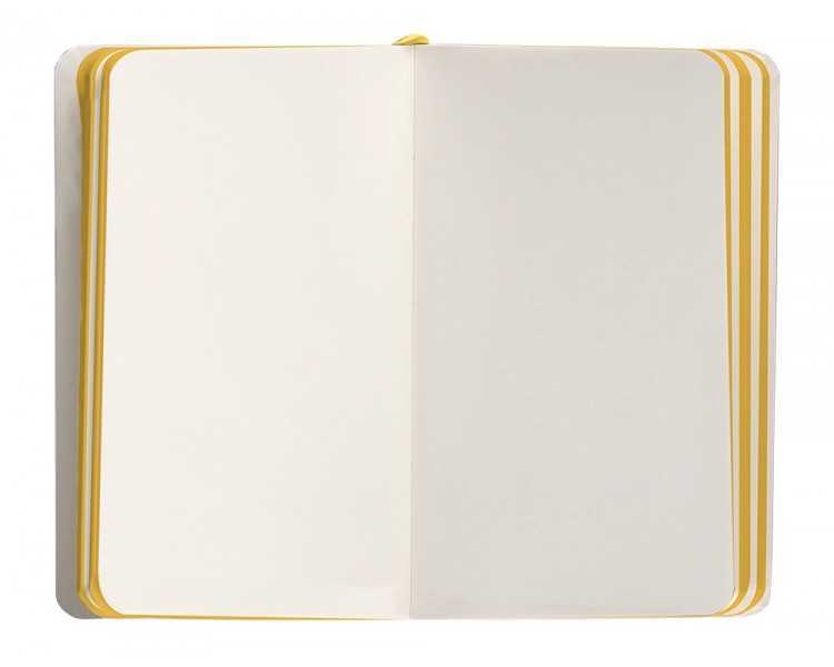 Cuaderno con gomilla antartik notes tapa blanda a6 hojas lisas morado y amarillo 100 hojas 80 gr fsc
