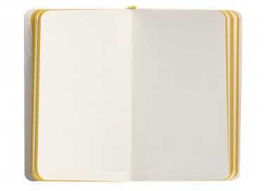 Cuaderno con gomilla antartik notes tapa blanda a6 hojas lisas morado y amarillo 100 hojas 80 gr fsc