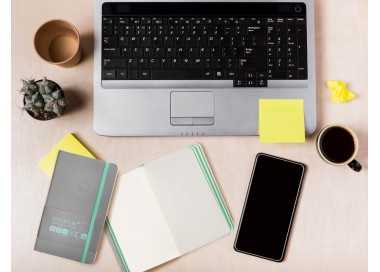 Cuaderno con gomilla antartik notes tapa blanda a6 hojas lisas gris y turquesa 100 hojas 80 gr fsc