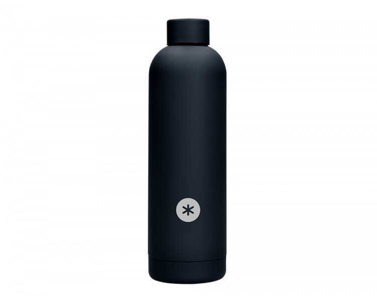 Botella portaliquidos antartik isotermica acero inoxidable libre de bpa color negro 750 ml