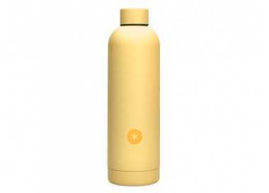 Botella portaliquidos antartik isotermica acero inoxidable libre de bpa color amarillo 750 ml