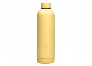 Botella portaliquidos antartik isotermica acero inoxidable libre de bpa color amarillo 750 ml