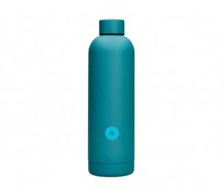 Botella portaliquidos antartik isotermica acero inoxidable libre de bpa color turquesa 750 ml