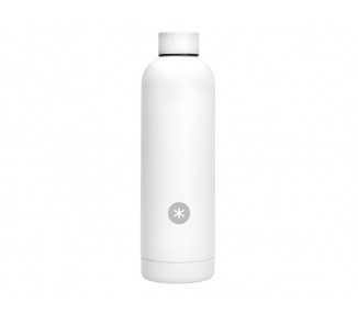 Botella portaliquidos antartik isotermica acero inoxidable libre de bpa color blanco 750 ml