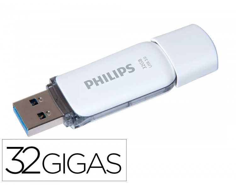 Memoria usb philips flash usb 3.0 32gb snow grey