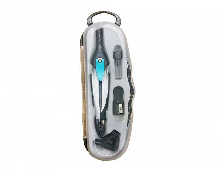 Compas liderpapel lock device con adaptador universal y tubo de minas color gris