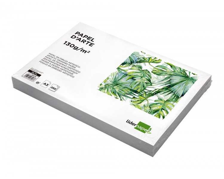 Papel dibujo liderpapel 297x420 mm 130 gr sin recuadro din a3 hoja