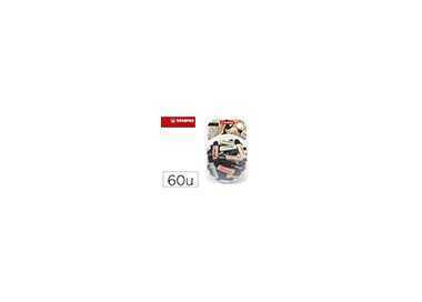 Rotulador stabilo boss pastel fluorescente 70 nature colors bombonera de 60 unidades colores surtidos