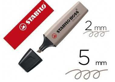 Rotulador stabilo boss original fluorescente nature colors gris calido
