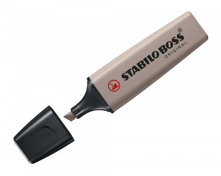 Rotulador stabilo boss original fluorescente nature colors gris calido