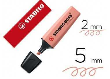 Rotulador stabilo boss pastel fluorescente 70 nature colors siena