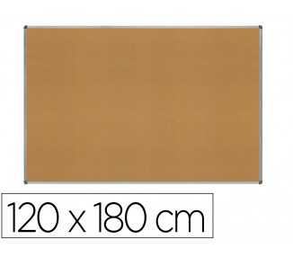 Pizarra corcho rocada marco aluminio con cantoneras 120x180 cm