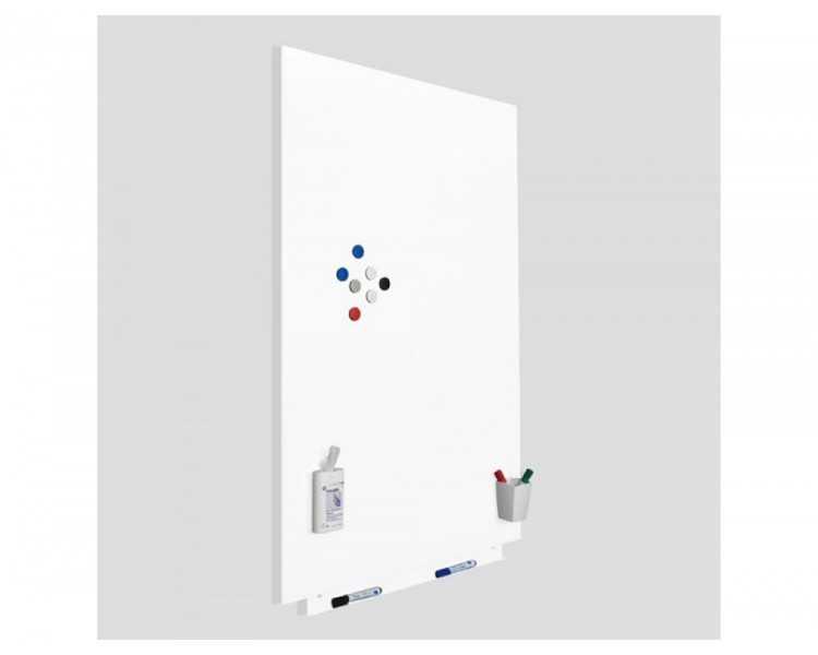 Pizarra blanca rocada skinmatt proyeccion mate lacada magnetica 100x150 cm