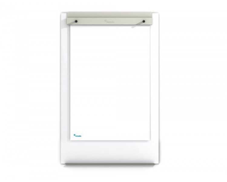 Pizarra blanca rocada skinmatt proyeccion mate lacada magnetica 100x150 cm