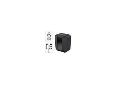 Destructora de documentos fellowes lx25 capacidad 6h seguridad p4 grapas clips y tarjetas papelera 11,5 l