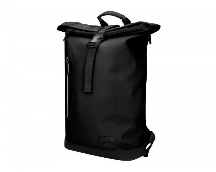 Cartera antartik mochila water proof enrollable diseño casual color negro 480x130x280 mm