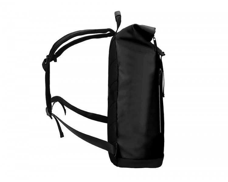 Cartera antartik mochila water proof enrollable diseño casual color negro 480x130x280 mm