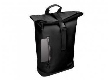 Cartera antartik mochila water proof enrollable diseño casual color negro 480x130x280 mm