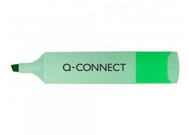 Rotulador q-connect fluorescente punta biselada estuche de sobremesa 23 unidades colores surtidos