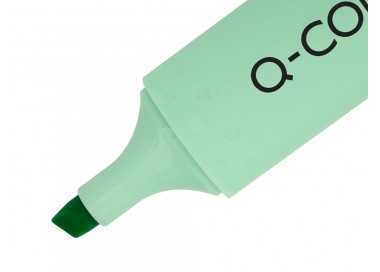 Rotulador q-connect fluorescente punta biselada estuche de sobremesa 23 unidades colores surtidos