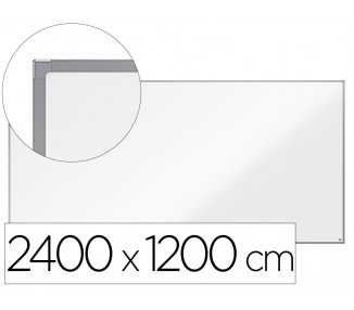 Pizarra blanca nobo essence acero vitrificado magnetica 2400x1200 mm