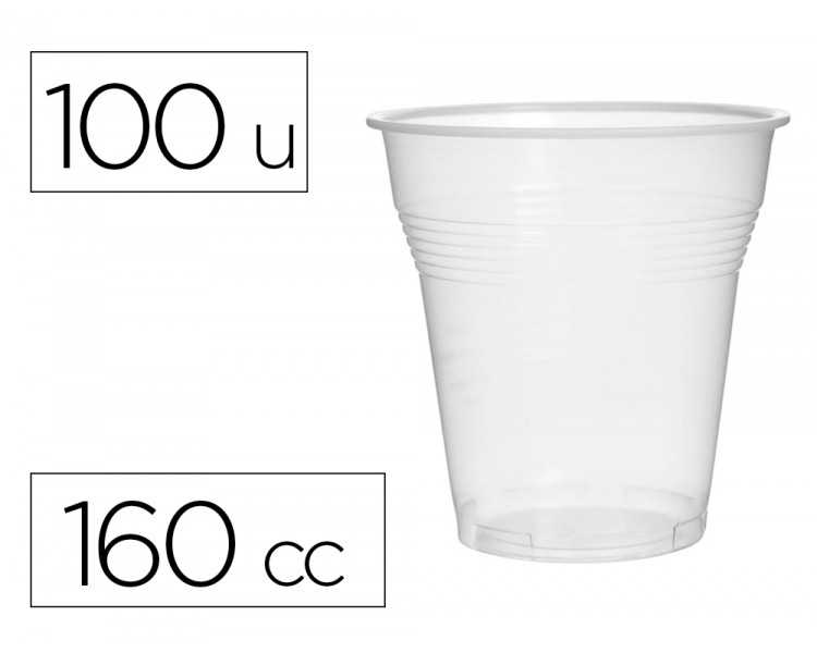 Vaso de plastico transparente 160 cc paquete de 100 unidades