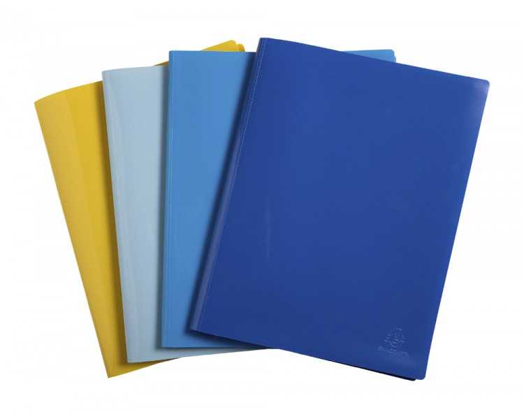 Carpeta exacompta escaparate 100 fundas din a4 reciclada polipropileno colores surtidos