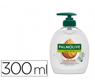 Jabon liquido lavamanos palmolive crema leche de almendra bote de 300 ml