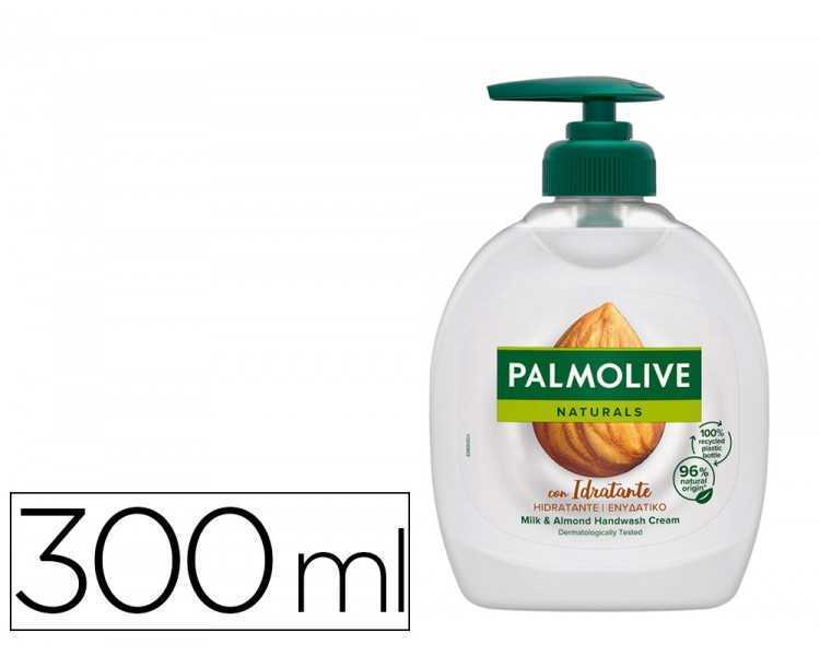 Jabon liquido lavamanos palmolive crema leche de almendra bote de 300 ml