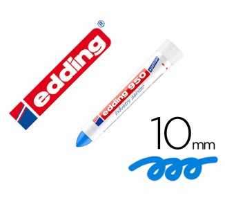 Marcador edding permanente 950 pasta opaca azul punta redonda 10 mm para superficies oxidadas/rugosas
