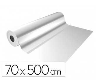Papel de regalo basika polipropileno transparente bobina ancho 70 cm longitud 50 mt