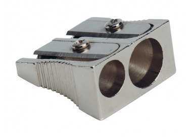 Sacapuntas q-connect metalico 2 usos cuña