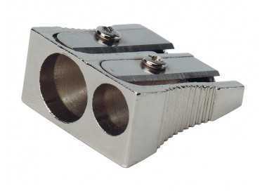 Sacapuntas q-connect metalico 2 usos cuña Sacapuntas q-connect metalico 2 usos cuña