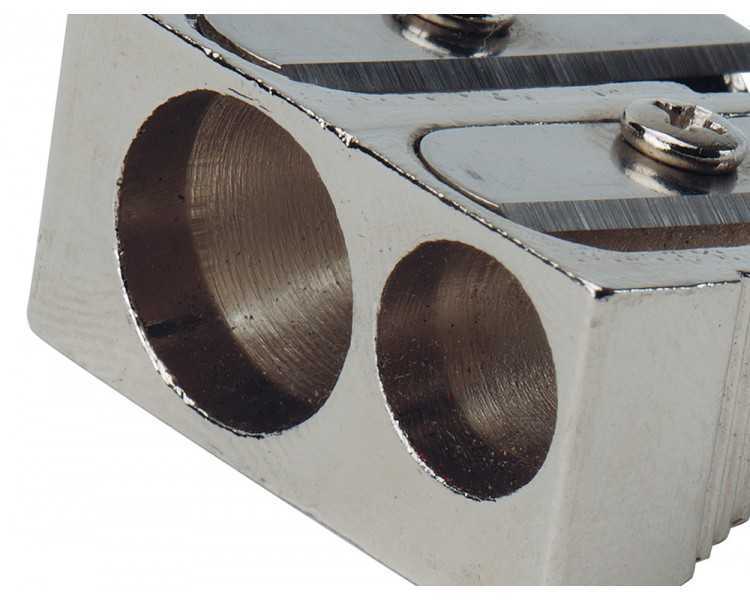 Sacapuntas q-connect metalico 2 usos cuña