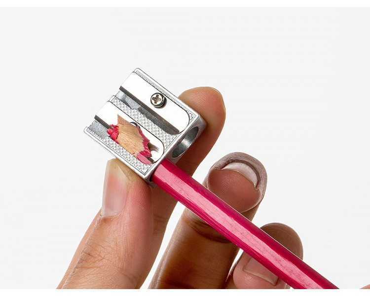 Sacapuntas q-connect metalico 2 usos cuña