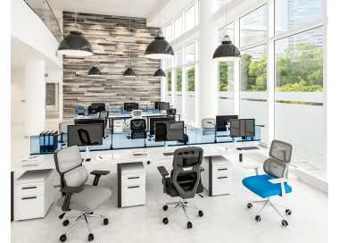Silla q-connect oficina lucca malla base metalica alt max 1090 anc 700 prof 650 ruedas premium color negro gris